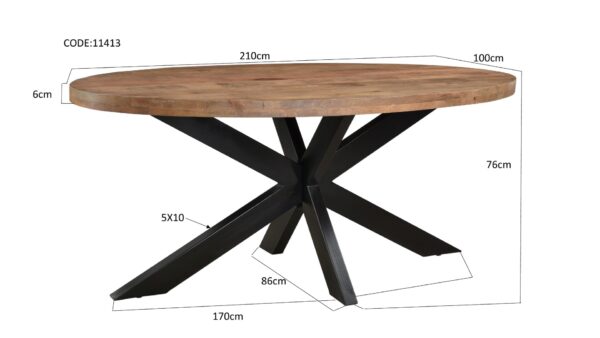 Eettafel Sturdy Oval