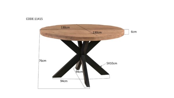 Sturdy Round 130 cm