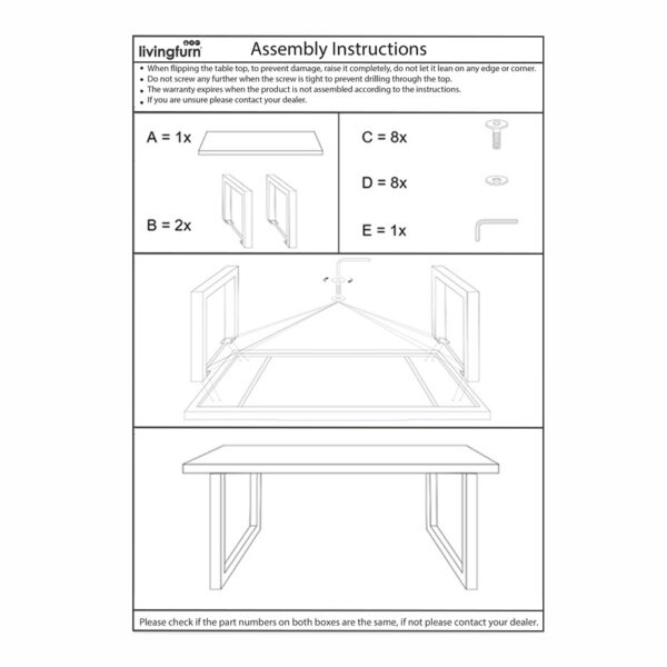 Eettafel Sturdy Tree Top U