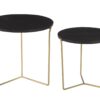 Mason Black/Brass Set of 2