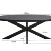 Eettafel Kala Oval Spider