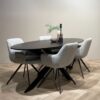 Oslo Black Oval 210 cm