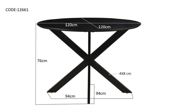 12661_5_2.jpg Oslo Round Black 120 cm