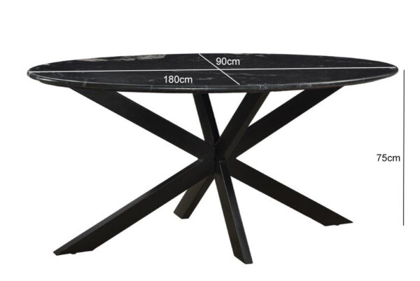 12741_5_1.jpg Marble Oval Spider Black 180cm
