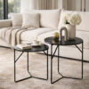 Mason Marble Black/Black Set of 2