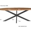 Eettafel Rocky Oval