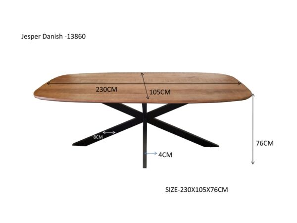 Eettafel Jesper Danish Oval