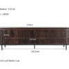 Noor Walnut 210cm