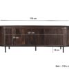Noor Walnut 170cm