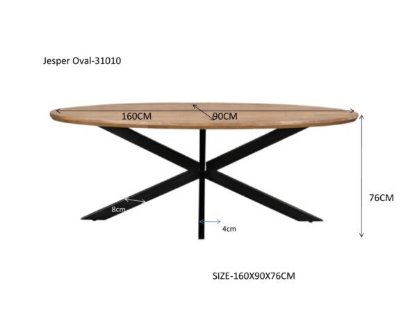 Eettafel Jesper Oval