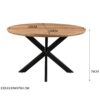 Eettafel Jesper Round