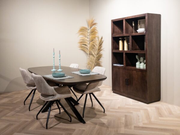 Eettafel Jesper Danish Oval Brown