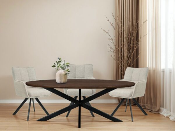 Eettafel Jesper Oval Brown