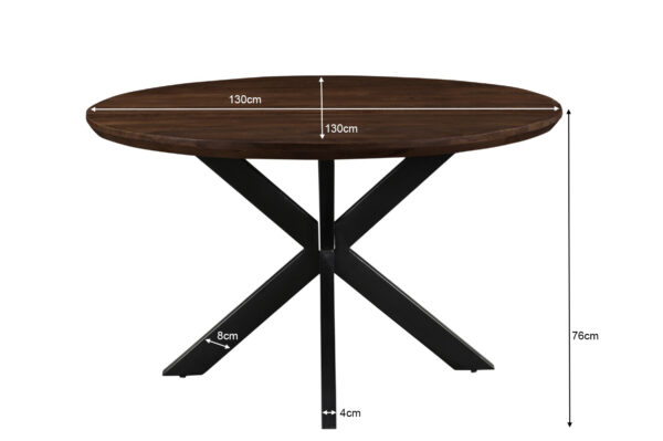 31031_5.jpg Eettafel Jesper Round Brown