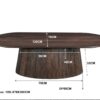 Salvator Walnut Oval 120
