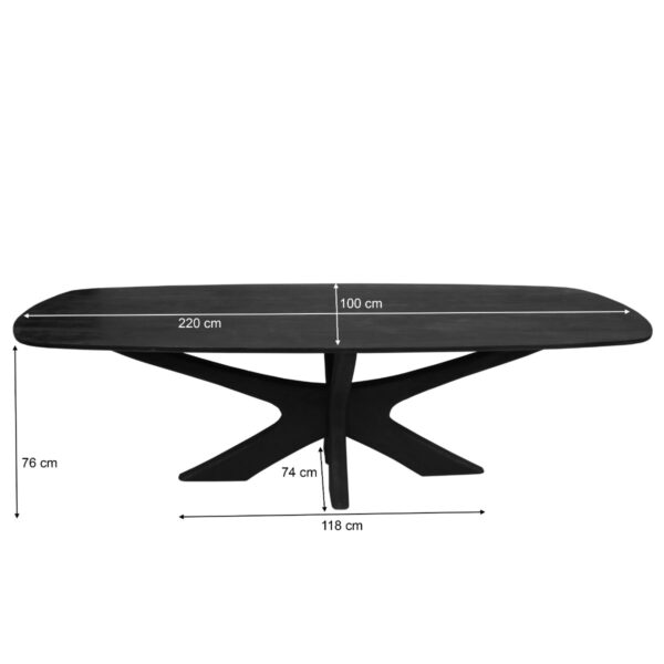Eettafel Brix Montreaux Black
