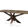 Eettafel Brix Montreaux Brown