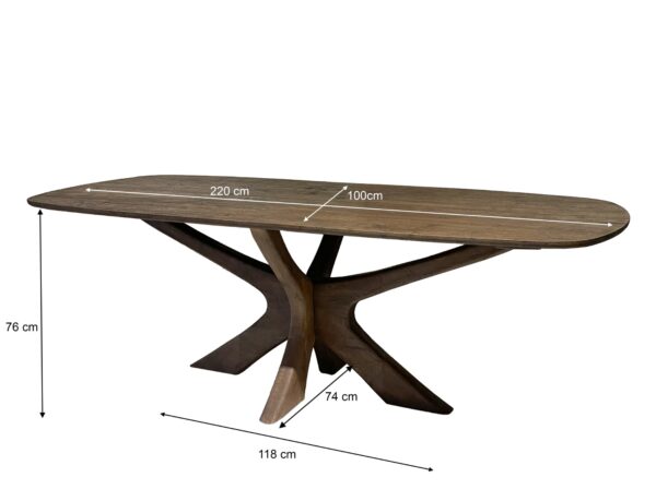 Eettafel Brix Montreaux Brown