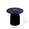 Bijzettafel Brix Isa Black