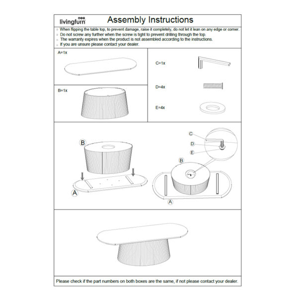 livingfurn_-_assembly_instruction_-_patrice120 Patrice Oval 120cm