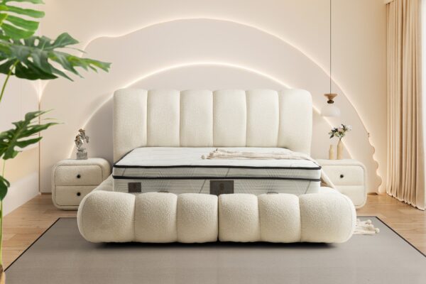 Boxspring Star Crème wit