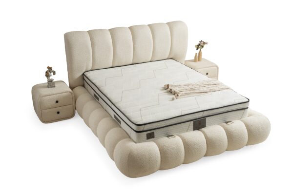 Boxspring Star Crème wit