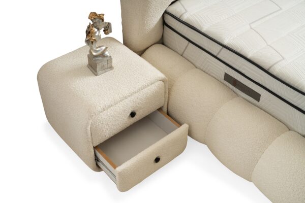Boxspring Star Crème wit