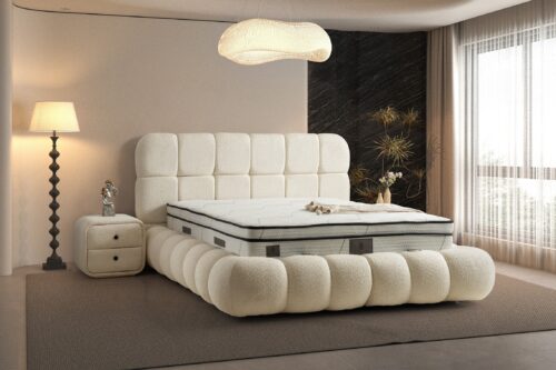 Boxspring Angel Crème wit