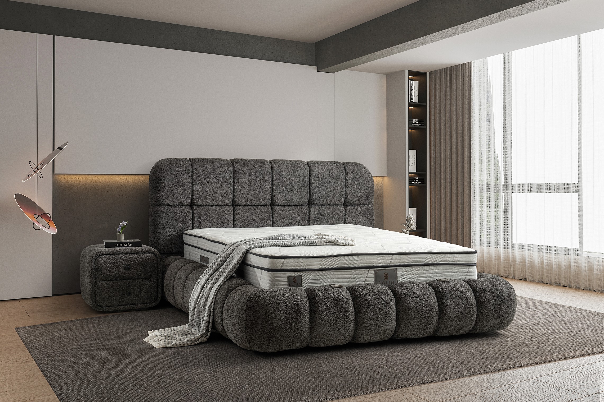Boxspring Angel Grijs