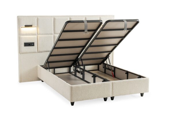 Boxspring Vanessa Crème wit