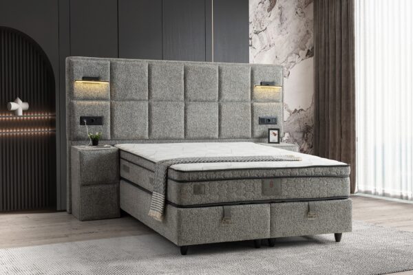 Boxspring Vanessa Grijs