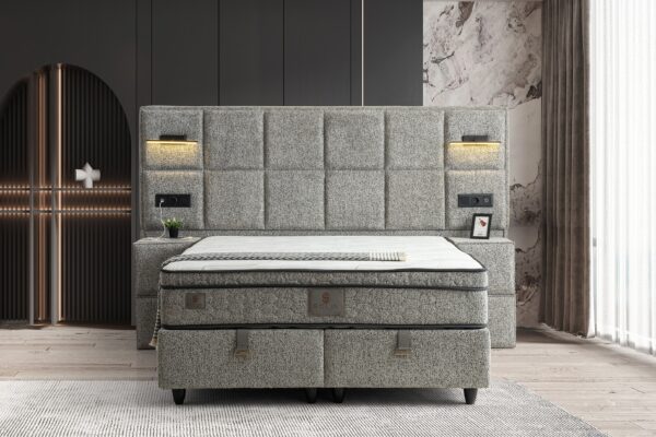 Boxspring Vanessa Grijs