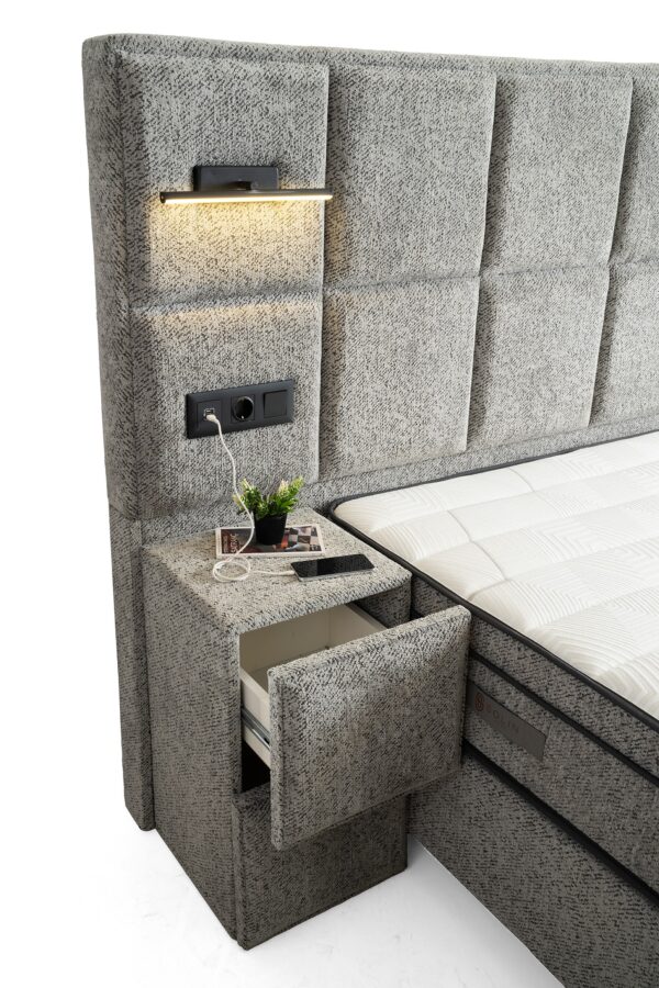 Boxspring Vanessa Grijs