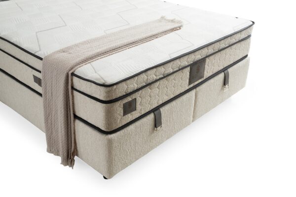 Boxspring Pella Crème wit
