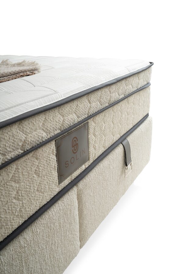 Boxspring Pella Crème wit