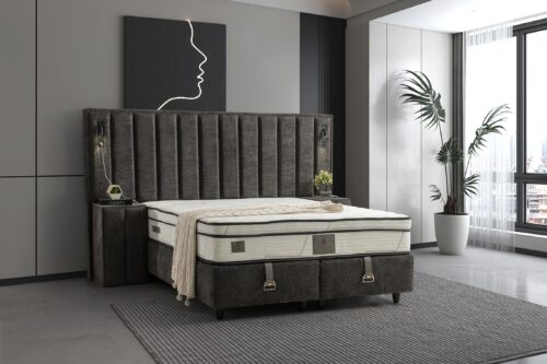 Boxspring Pella Grijs