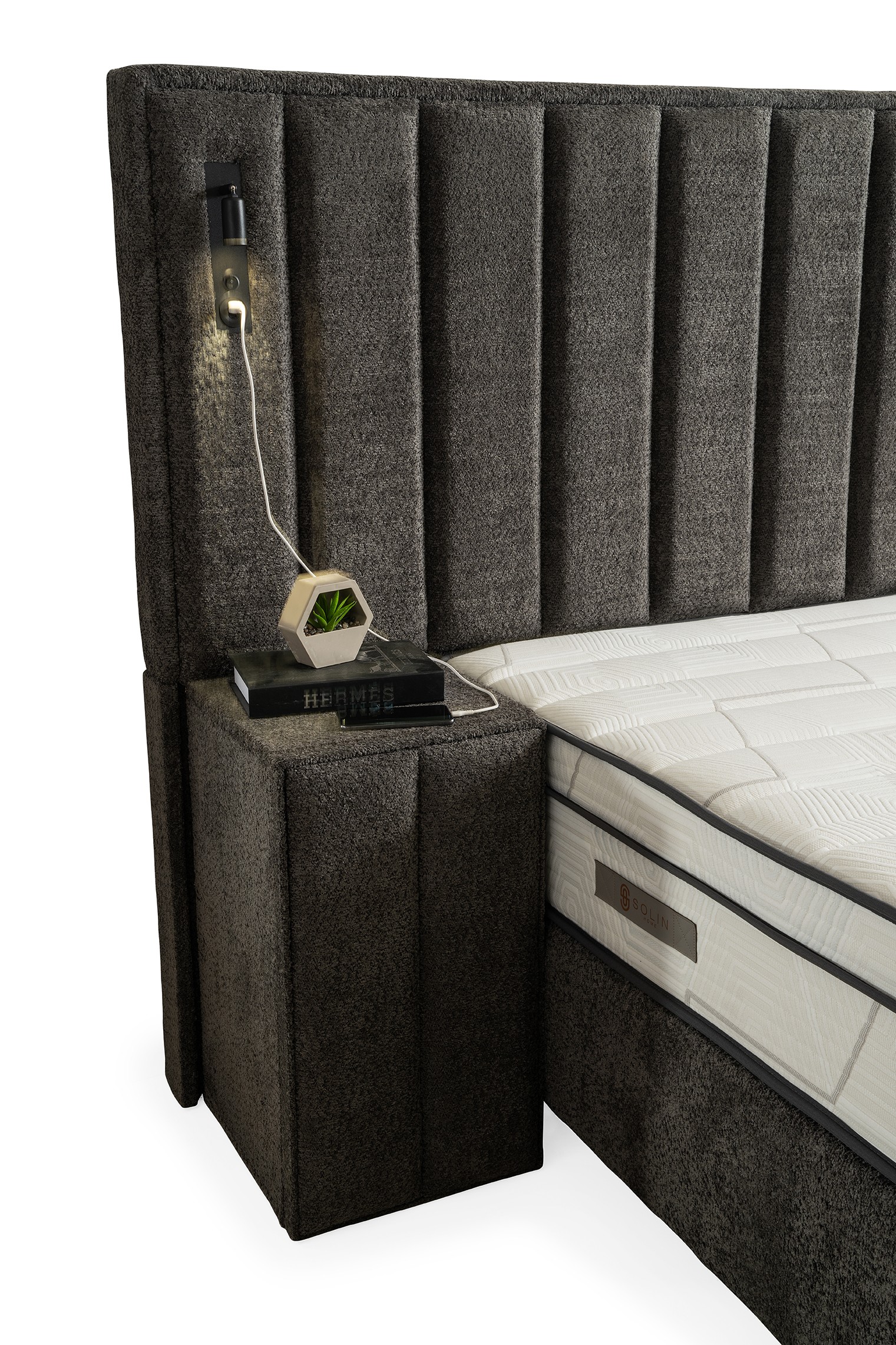 Boxspring Pella Grijs