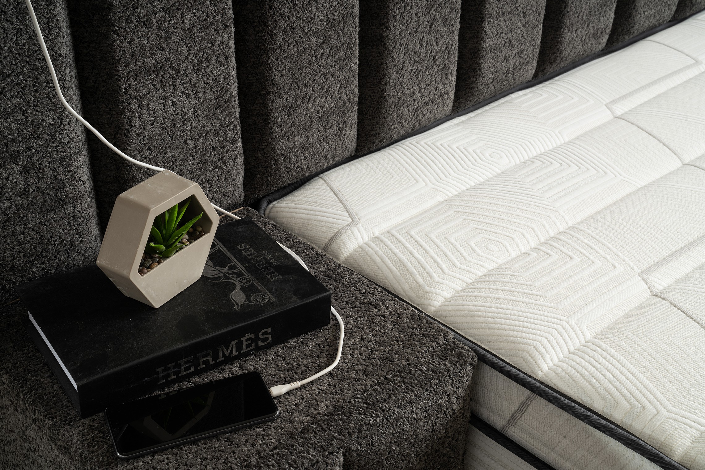 Boxspring Pella Grijs