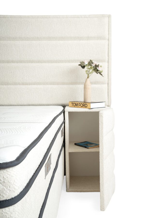 Boxspring Calista Crème wit