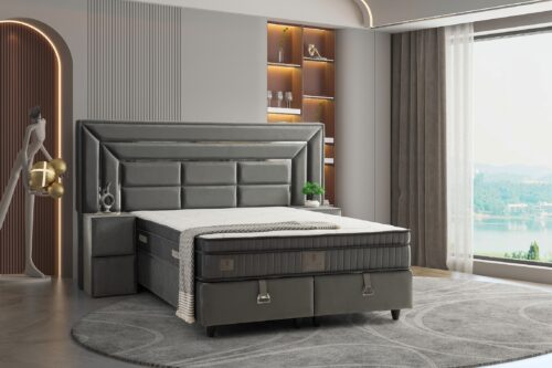Boxspring Luxury Zilver