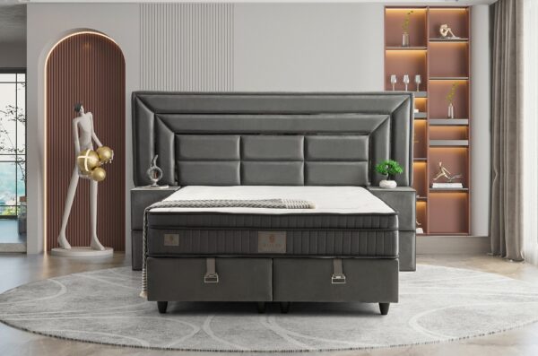 Boxspring Luxury Zilver