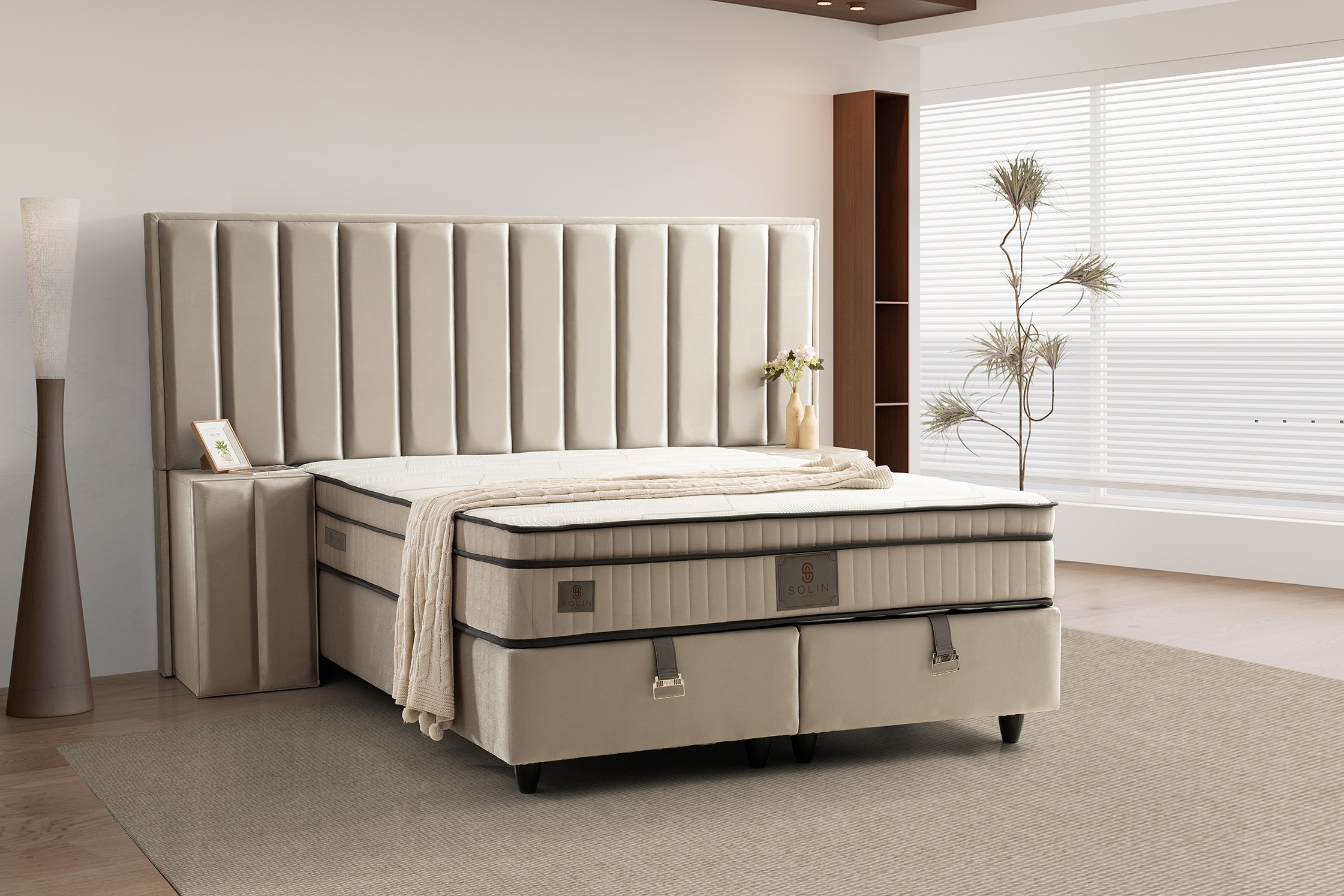 Boxspring Kilkenny Crème wit