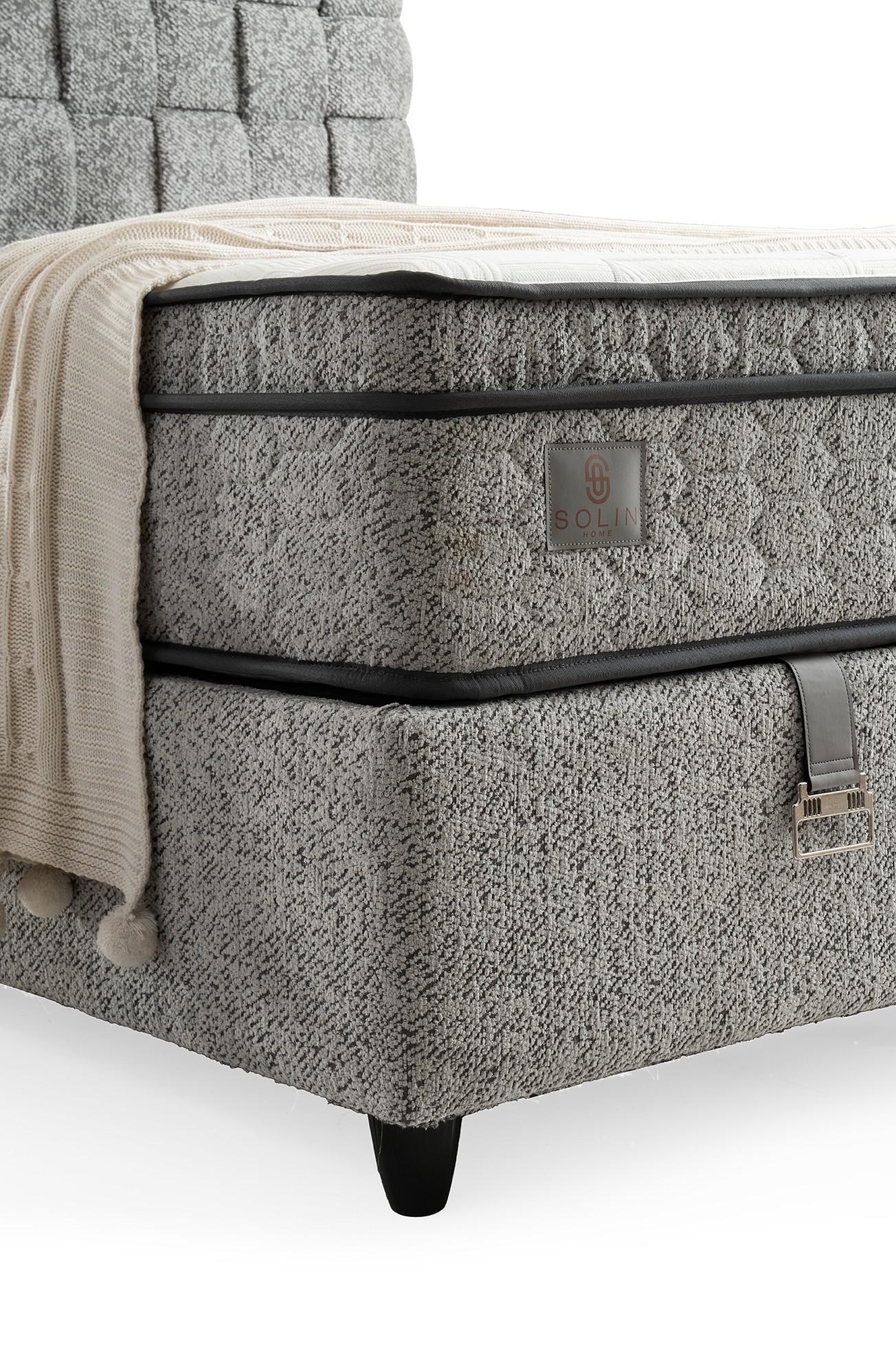 Boxspring Hasir Grijs