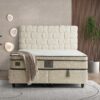 Boxspring Hasir Crème wit