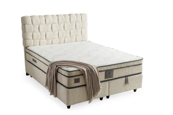 Boxspring Hasir Crème wit