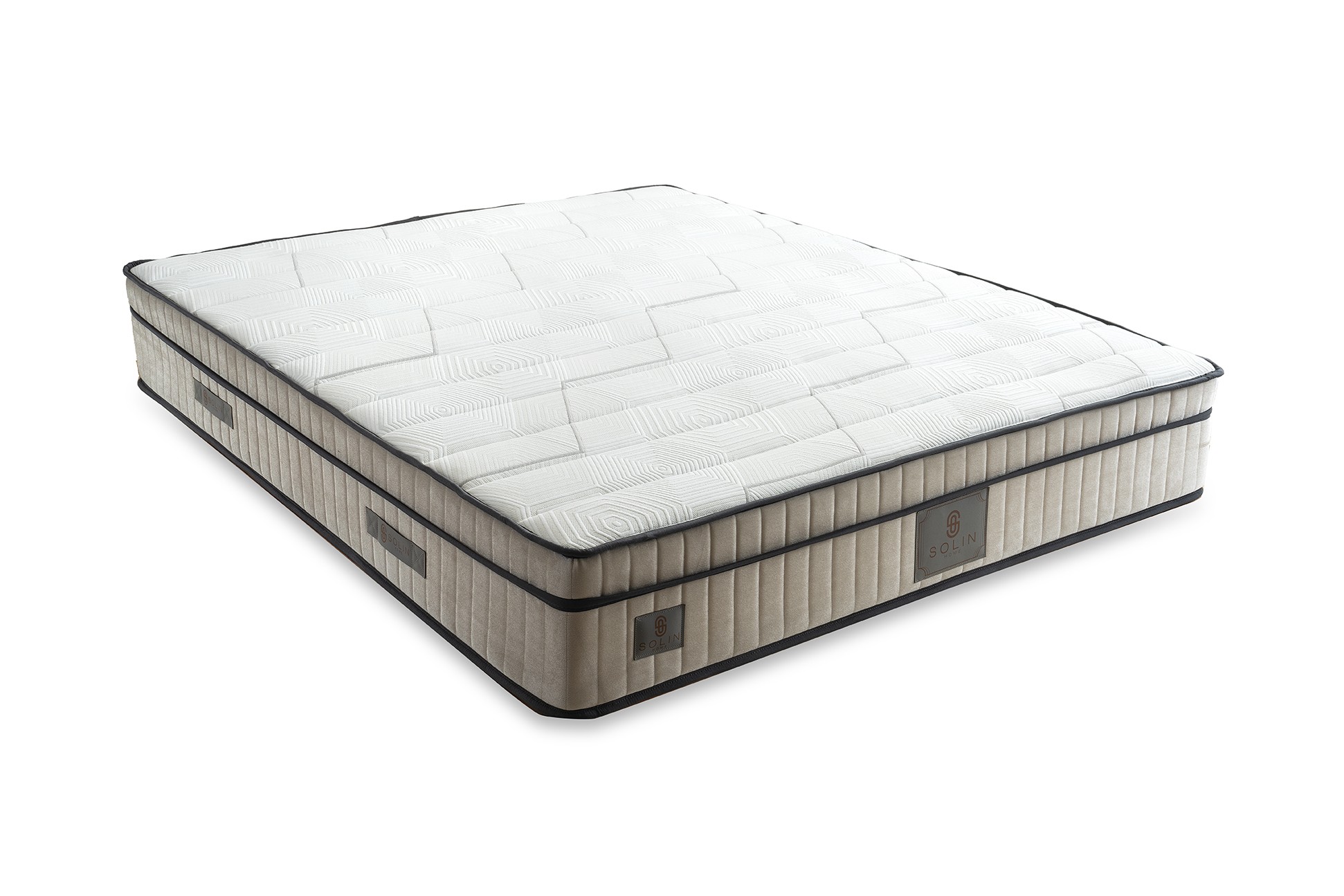 Boxspring Marsi Crème wit