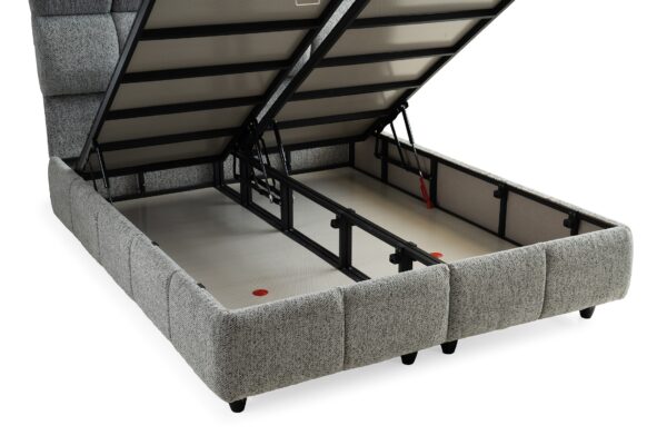 Boxspring Pufy Grijs