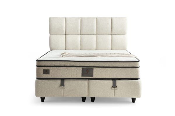 Boxspring Puffy Crème wit