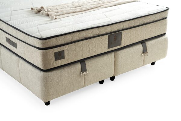 Boxspring Puffy Crème wit