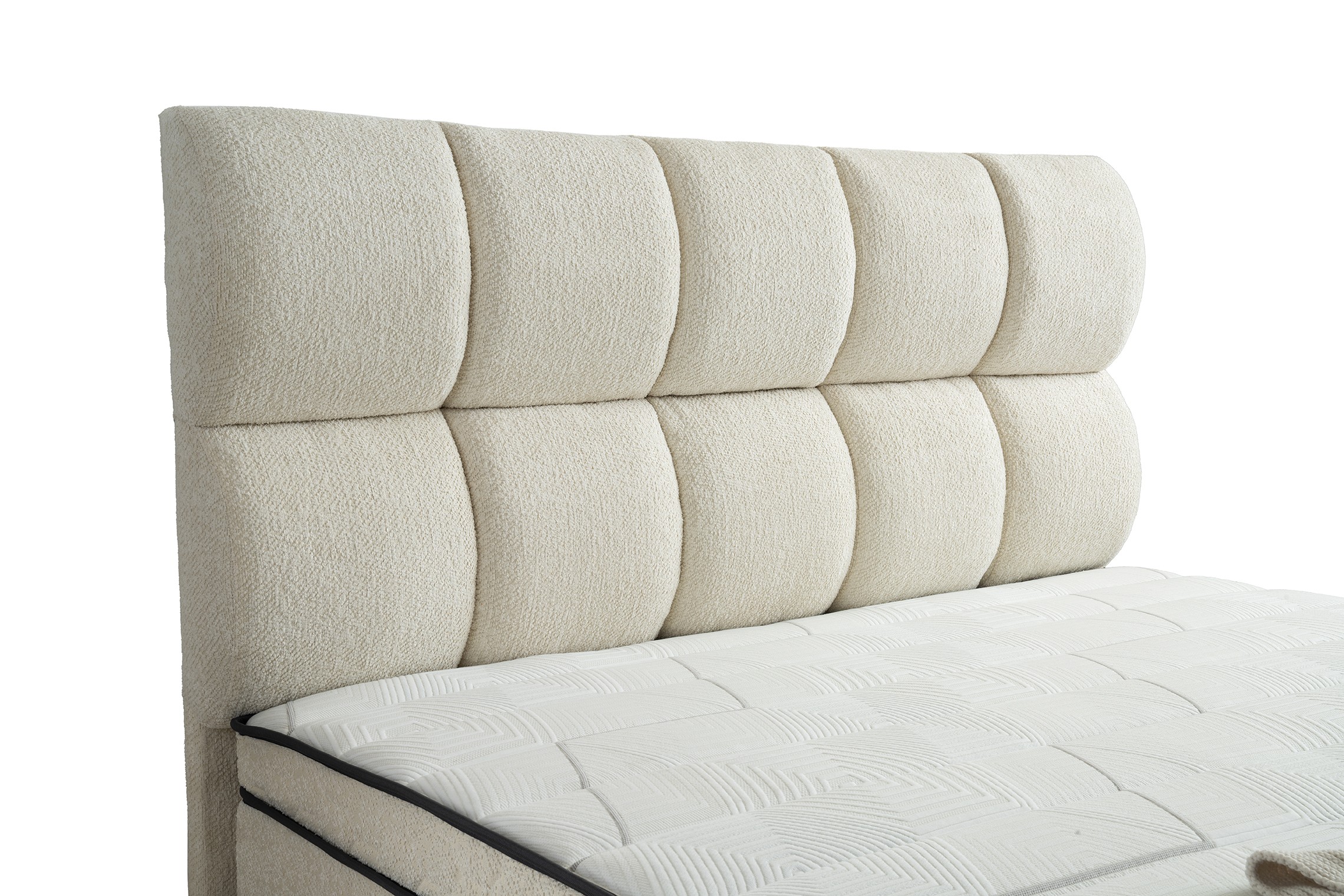 Boxspring Puffy Crème wit